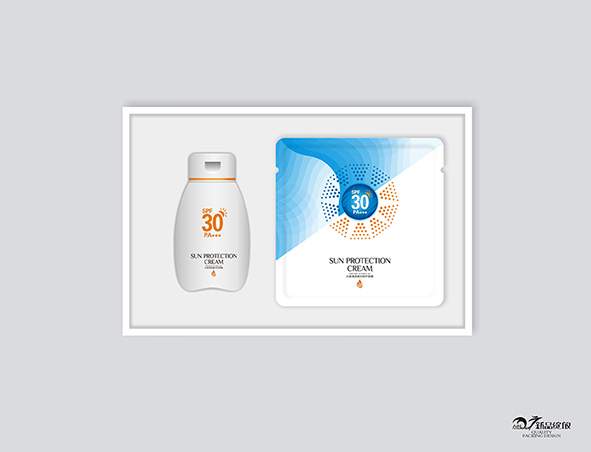 防曬化妝品包裝盒設計