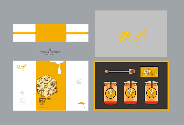 蜂蜜包裝盒內部設計